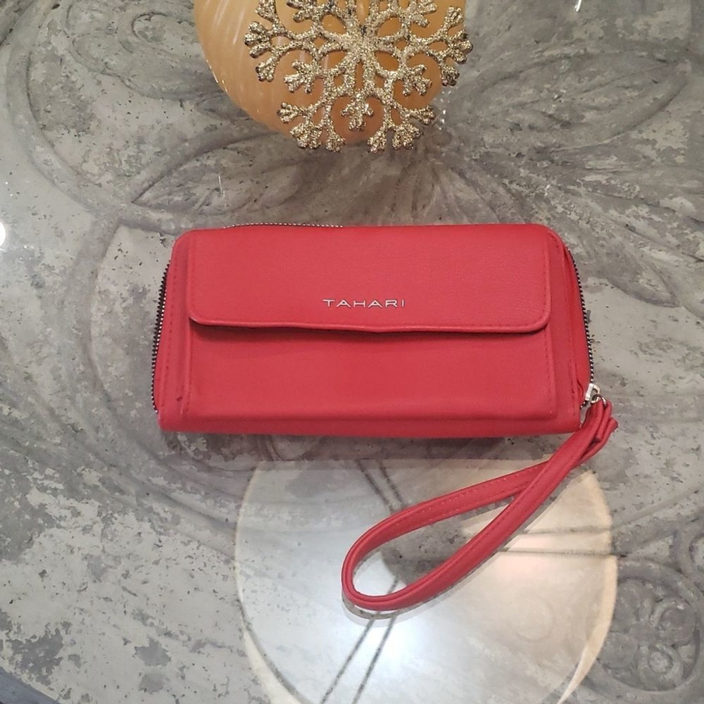 tahari Red Wallet